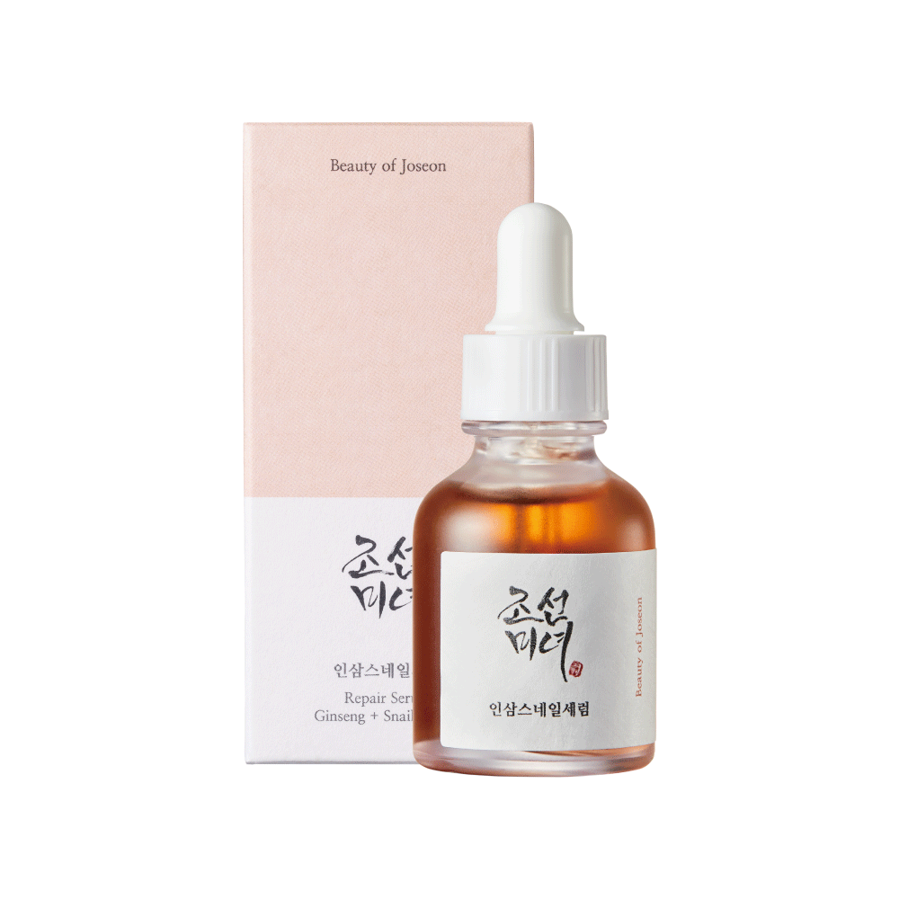 Revive Serum: Ginseng [Beauty of Joseon]+ Snail Mucin 30ml + 🎁 1 masque skincare offert