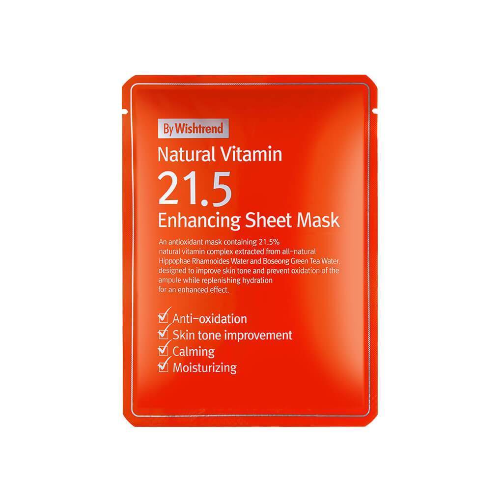 Natural Vitamin 21.5 Enhancing Sheet Mask 23ml +🎁 1 masque skincare offert
