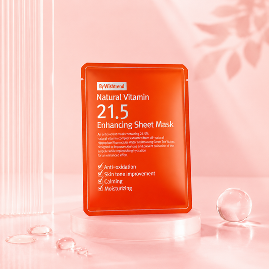 Natural Vitamin 21.5 Enhancing Sheet Mask 23ml +🎁 1 masque skincare offert